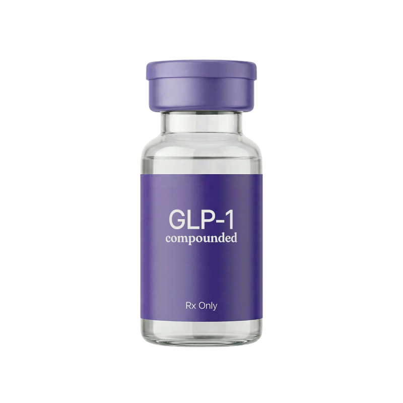Illustrative vial labeled compounded GLP-1