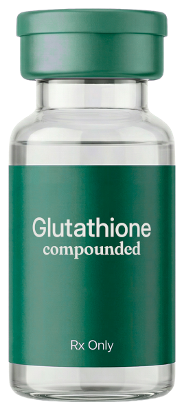 Illustrative vial labeled compounded glutathione