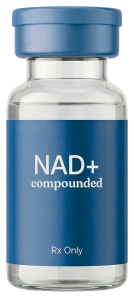 Illustrative vial labeled compounded NAD+